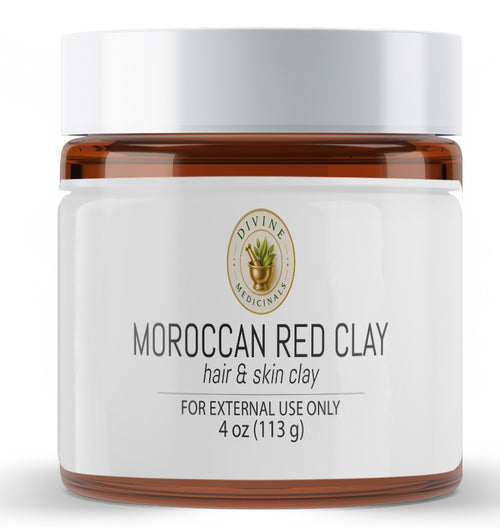 Moroccan Red (Rhassoul) Clay - 4 oz